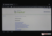 The AppStore is linked to the Android market.