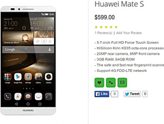 Huawei Mate S to have Force Touch display