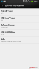 HTC Sense 5 UI: Software information