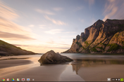 Clean desktop with touch-friendly Explorer bar