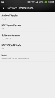 Android version 4.2.2 is the operating system of the HTC One Mini.