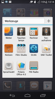 It is possible to create folders and categorize the apps.