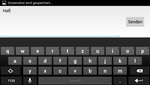 You can even type on the keyboard with two hands in landscape format.