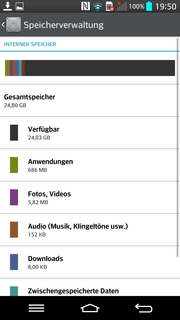 The internal storage of 32 GB is not tight.