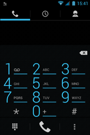 The telephone app is simple.