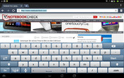 Landscape mode Tablet
