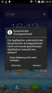 Some Apps do not support the docking process.
