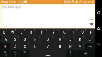 Keyboard landscape mode