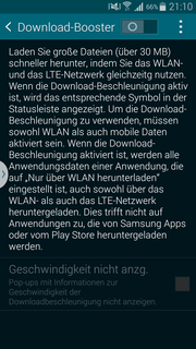 Also new: the Download Booster, which combines LTE and WLAN to allow for faster download speeds.