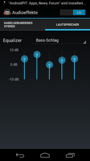 The speakers are just medioce, with an equalizer that is supposed to improve the sound experience.