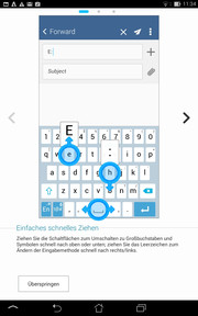 The keyboard has many functions.