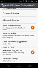 Bloat-free stock Android 4.4 features