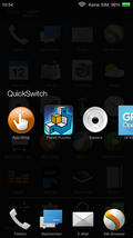"Quickswitch" corresponds with Android's view of opened apps.