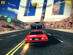 Stutters were sometimes seen during frantic situations in Asphalt 8.