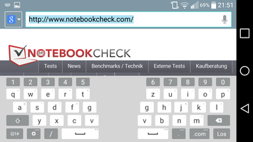 Split keyboard in landscape mode