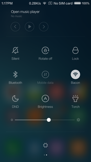 MIUI 7 dropdown menu