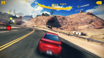 Only 16 frames averagely in Asphalt 8