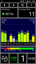 GPS test outdoors