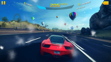 ... and even more demanding titles like Asphalt 8: Airborne run well in medium details.