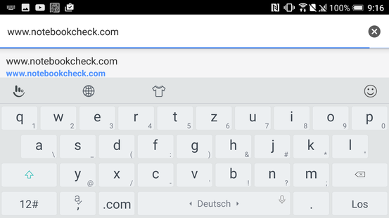 Keyboard landscape mode