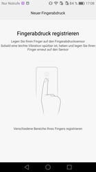 Setup fingerprint scanner