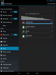 Under full load, 3:14 hours of battery runtime is achieved.