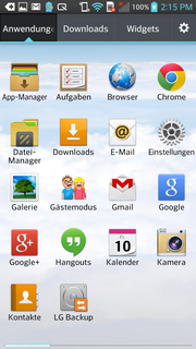 Several apps are preloaded