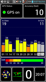 The GPS module works reliably (App GPS Test)