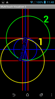 The Desire 310's TFT screen detects a maximum of two finger inputs at the same time.