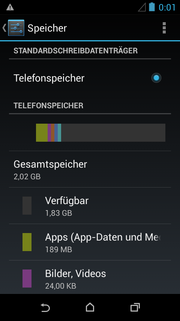 Only approximately 1.8 GB of storage remains.