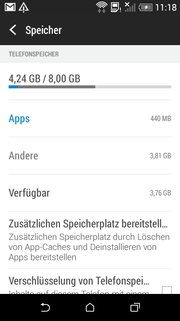 3.8 GB of space is available for user data.