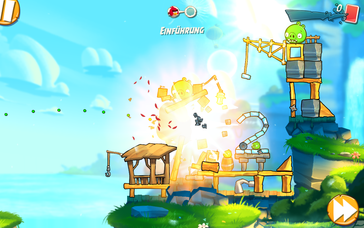 Simple games like Angry Birds 2 run smoothly on the Yoga Tab 3 10.