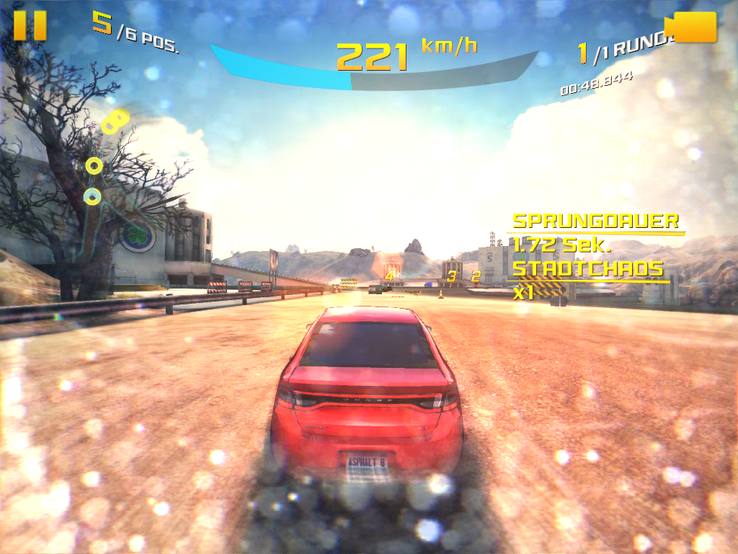 Games like "Asphalt 8" run smoothly even in high details