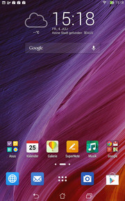 Asus equipped the Android tablet with its user interface ZenUI.