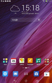Asus equipped the Android tablet with its user interface ZenUI.