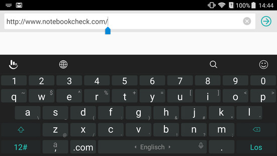 Keyboard landscape mode