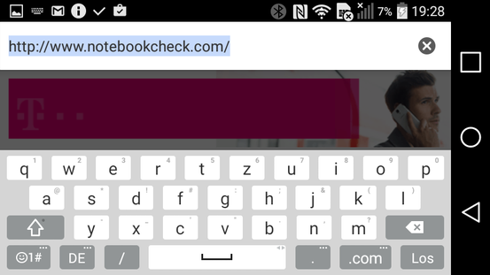 Virtual keyboard in landscape mode...