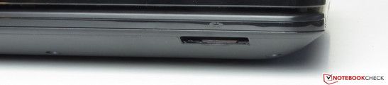 Front: Memory card reader (SD, SDHC, SDXC, MMC)