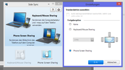 Samsung SideSync - control the smartphone via PC and vice versa.