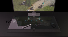 A prototype of the Dell Smart Desk, which Dell will officially announce at CES 2017. (Source: Dell) A prototype of the Dell Smart Desk, which Dell will officially announce at CES 2017. (Source: Dell)