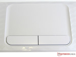 Touchpad in white and with dimples