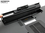 The laptop can be used without the battery inserted,