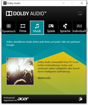 Audio settings
