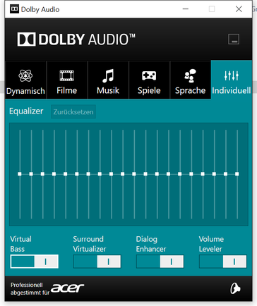 Audio settings