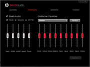 The Beats Audio software allows the user to adjust the sound of the speakers to his or her liking.