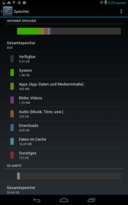 Out of the 8 GB of flash memory, the OS and preinstalled apps only leave a meager 3.24 GB open for the user.