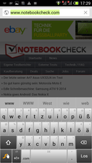 The standard Swype keyboard is both in portrait...