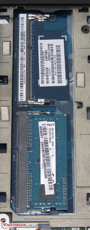 The Travelmate has two RAM slots.