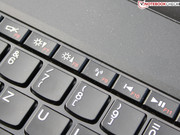 The input devices have a similarly good feedback as the larger ThinkPads.