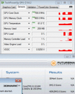 GPU frequency/heat during 3DMark 06